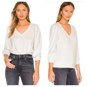 Revolve Michael Stars Gabriella Brushed Knit Metallic Sweater
